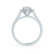 ROSA - Oval Lab Diamond 950 Platinum Halo Engagement Ring Lily Arkwright