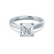 ROSALEE - Princess Moissanite 950 Platinum Solitaire Ring Engagement Ring Lily Arkwright
