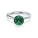 SERENITY - Lab Grown Emerald Platinum Solitaire Engagement Ring Lily Arkwright