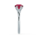 SERENITY - Lab Grown Red Ruby Platinum Solitaire Engagement Ring Lily Arkwright