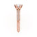 VICTORIA - Round Lab Diamond 18k Rose Gold Shoulder Set Ring Engagement Ring Lily Arkwright