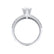 VICTORIA - Round Natural Diamond 950 Platinum Shoulder Set Ring Engagement Ring Lily Arkwright