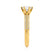 VICTORIA - Round Moissanite & Diamond 18k Yellow Gold Shoulder Set Ring Engagement Ring Lily Arkwright