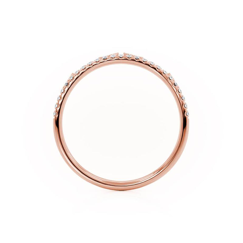 WILLOW - 18k Rose Gold Pavé Eternity Band Eternity Lily Arkwright