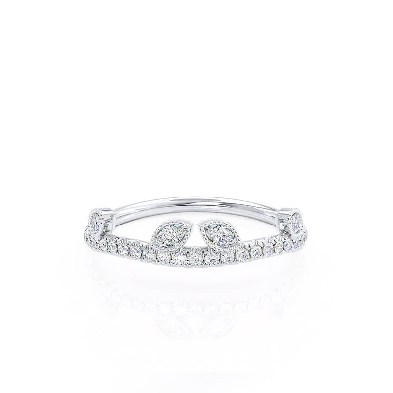 WILLOW - Platinum 950 Pavé Eternity Band Eternity Lily Arkwright