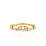 WILLOW - 18k Yellow Gold Pavé Eternity Band Eternity Lily Arkwright