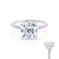 LIVELY - Asscher Moissanite & Diamond Platinum Hidden Halo Micro Pavé Shoulder Set Engagement Ring Lily Arkwright