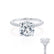 LIVELY - Cushion Moissanite & Diamond 950 Platinum Hidden Halo Micro Pavé Shoulder Set