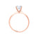 LOTTIE - Round Moissanite 18K Rose Gold 4 Prong Tulip Solitaire Ring Engagement Ring Lily Arkwright