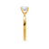 LOTTIE - Round Moissanite 18K Yellow Gold 4 Prong Tulip Solitaire Ring Engagement Ring Lily Arkwright