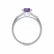LOVETTA - Round & Baguette Chatham® Alexandrite 950 Platinum Trilogy Engagement Ring Lily Arkwright