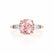 Lovetta rose gold shoulder set Chatham round champagne sapphire diamond engagement ring Lily Arkwright