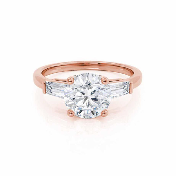 Baguette ring sales rose gold