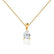 LUCINDA - Pear Lab Diamond 3 Claw Pendant 18k Yellow Gold Pendant Lily Arkwright
