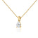LUCINDA - Pear Lab Diamond 3 Claw Pendant 18k Yellow Gold Pendant Lily Arkwright
