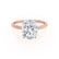 LULU - Elongated Cushion Lab Diamond 18k Rose Gold Petite Solitaire Engagement Ring Lily Arkwright