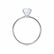 LULU - Round Lab Diamond 18k White Gold Petite Solitaire Ring Engagement Ring Lily Arkwright
