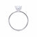 LULU - Princess Moissanite 18k White Gold Petite Solitaire Ring Engagement Ring Lily Arkwright