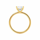 LULU - Princess Moissanite 18k Yellow Gold Petite Solitaire Ring Engagement Ring Lily Arkwright