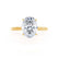LULU - Oval Lab Diamond 18k Yellow Gold Petite Solitaire Engagement Ring Lily Arkwright