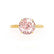LULU - Chatham® Round Champagne True Sapphire 18k Yellow Gold Petite Solitaire Engagement Ring Lily Arkwright