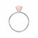 LULU - Chatham® Round Champagne True Sapphire 18k White Gold Petite Solitaire Engagement Ring Lily Arkwright