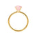 LULU - Chatham® Round Champagne True Sapphire 18k Yellow Gold Petite Solitaire Engagement Ring Lily Arkwright
