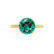 LULU - Round Emerald 18k Yellow Gold Petite Solitaire Ring Engagement Ring Lily Arkwright