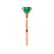 LULU - Round Emerald 18k Rose Gold Petite Solitaire Ring Engagement Ring Lily Arkwright