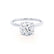 LULU - Round Natural Diamond 18k White Gold Petite Solitaire Ring Engagement Ring Lily Arkwright