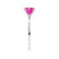 LULU - Round Pink Sapphire 950 Platinum Petite Solitaire Ring Engagement Ring Lily Arkwright