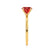LULU - Round Ruby 18k Yellow Gold Petite Solitaire Ring Engagement Ring Lily Arkwright