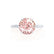 LULU - Chatham® Round Champagne True Sapphire 18k White Gold Petite Solitaire Engagement Ring Lily Arkwright