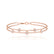 LYRA - Lab Diamond Bezel Edge Bracelet 18k Rose Gold Bracelet Lily Arkwright