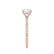 MACY - Elongated Cushion Lab Diamond 18k Rose Gold Petite Shoulder Set Engagement Ring Lily Arkwright