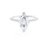 MACY - Marquise Moissanite 950 Platinum Petite Solitaire Ring Engagement Ring Lily Arkwright