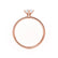 MACY - Marquise Moissanite 18k Rose Petite Solitaire Ring Engagement Ring Lily Arkwright