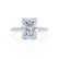 MACY - Radiant Lab Diamond 18k White Gold Micro Pavé Engagement Ring Lily Arkwright