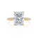 MACY - Radiant Lab Diamond 18k Yellow Gold Micro Pavé Engagement Ring Lily Arkwright