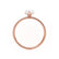 MACY - Pear Moissanite 18k Rose Gold Petite Shoulder Set Engagement Ring Lily Arkwright