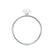 MACY - Pear Moissanite 950 Platinum Petite Shoulder Set Engagement Ring Lily Arkwright