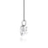 MAIA - Heart Cut 3 Claw Drop Pendant 18k White Gold Pendant Lily Arkwright