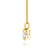 MAIA - Heart Cut 3 Claw Drop Pendant 18k Yellow Gold Pendant Lily Arkwright