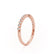 MUSE - Milgrain Finish 18k Rose Gold Eternity Wedding Band Eternity Lily Arkwright