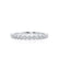 MUSE - Milgrain Finish 18k White Gold Eternity Wedding Band Eternity Lily Arkwright