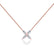 MYLA - Marquise Flower Lab Diamond Pendant 18k Rose Gold Pendant Lily Arkwright