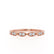 OLYMPIA - Marquise Shaped Milgrain 18k Rose Gold Eternity Wedding Band Eternity Lily Arkwright