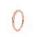 OLYMPIA - Marquise Shaped Milgrain 18k Rose Gold Eternity Wedding Band Eternity Lily Arkwright