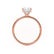 PARIS - Cushion Lab Diamond 18k Rose Gold Hidden Halo Engagement Ring Lily Arkwright