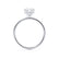 PARIS - Cushion Lab Diamond 18k White Gold Hidden Halo Engagement Ring Lily Arkwright